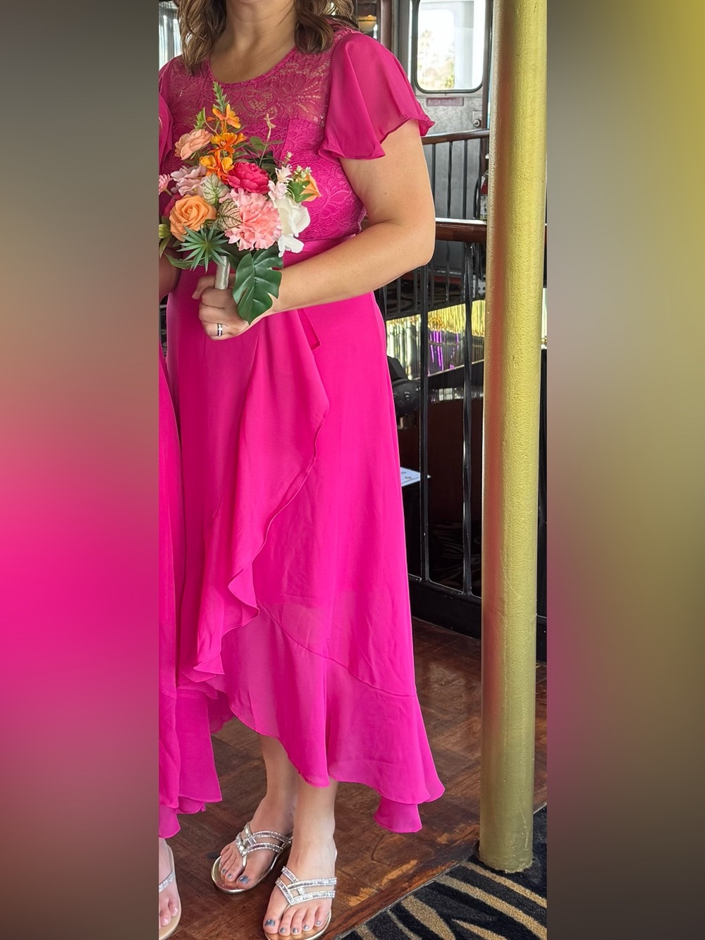 BeryLove - Women’s Fuschia Rose Dress